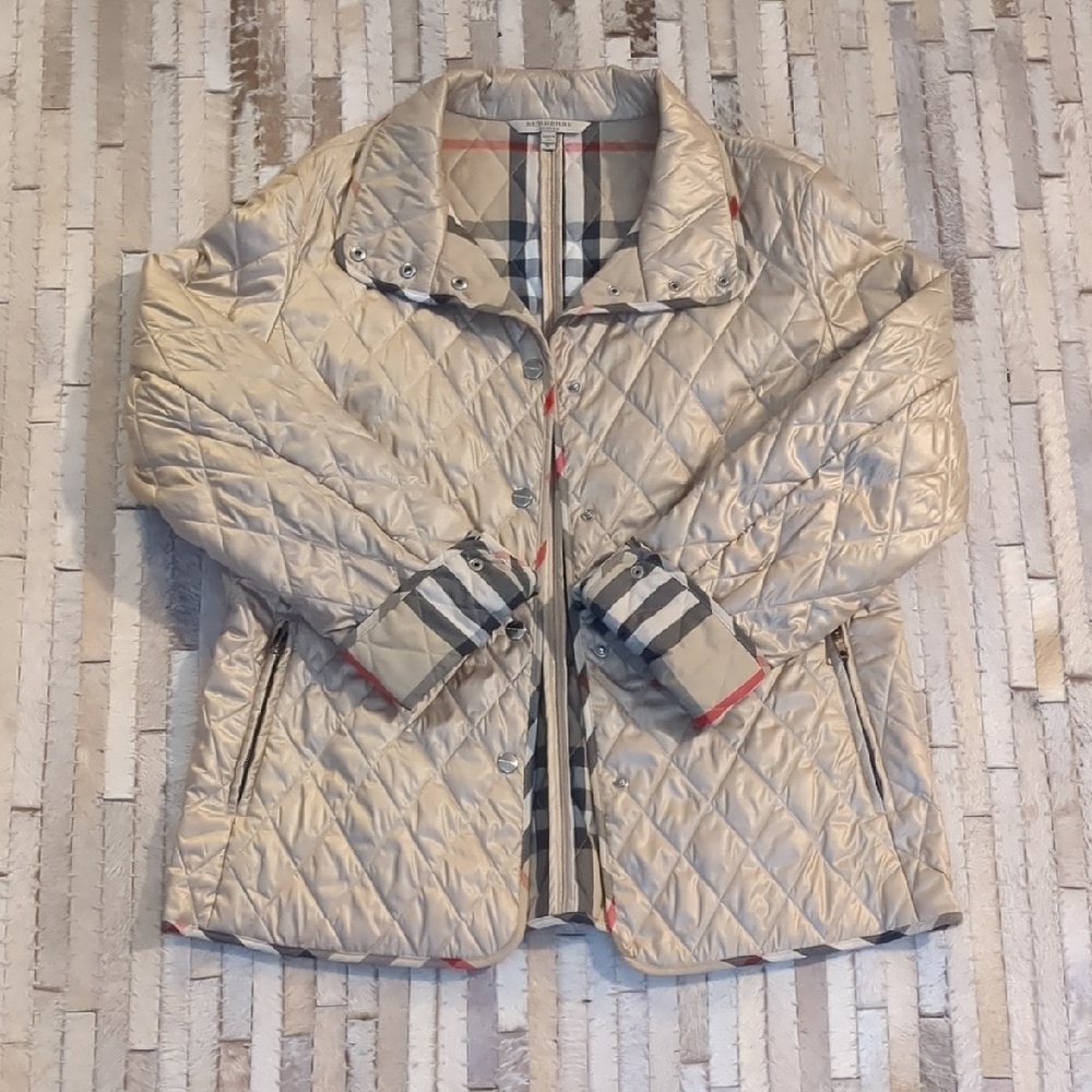 Burberry Cream/Camel Quilted Jacket